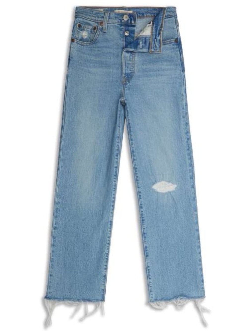 Levi’s Ribcage Ankle Straight Raw Hem Women's Jeans Size 26